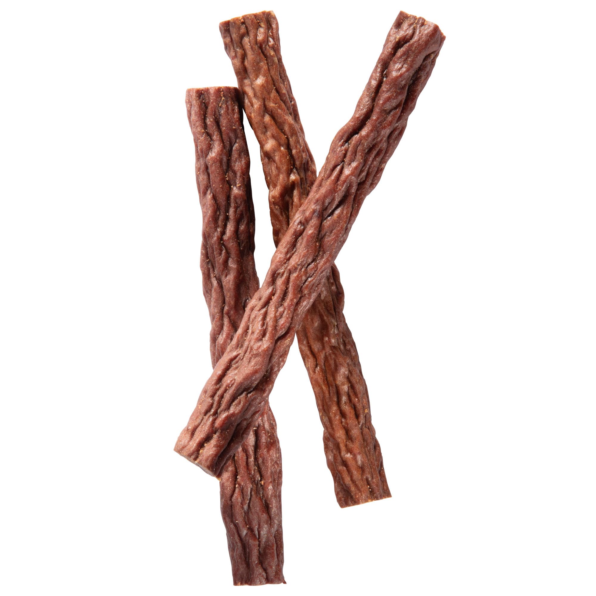 Happy Howie's Beef Woof Stix 80-count pack display for long-lasting treats.