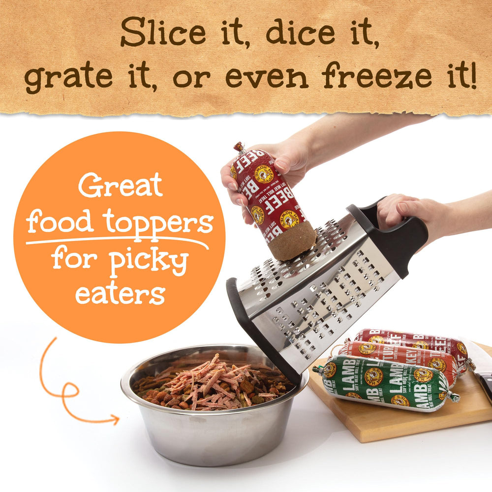 Happy Howie's Lamb Soft Meat Roll dog reward—perfect for training and praise.