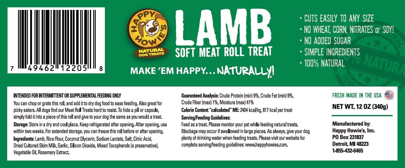 Happy Howie's Soft Meat Roll 6-pack offers cost-efficient, long-lasting treats.