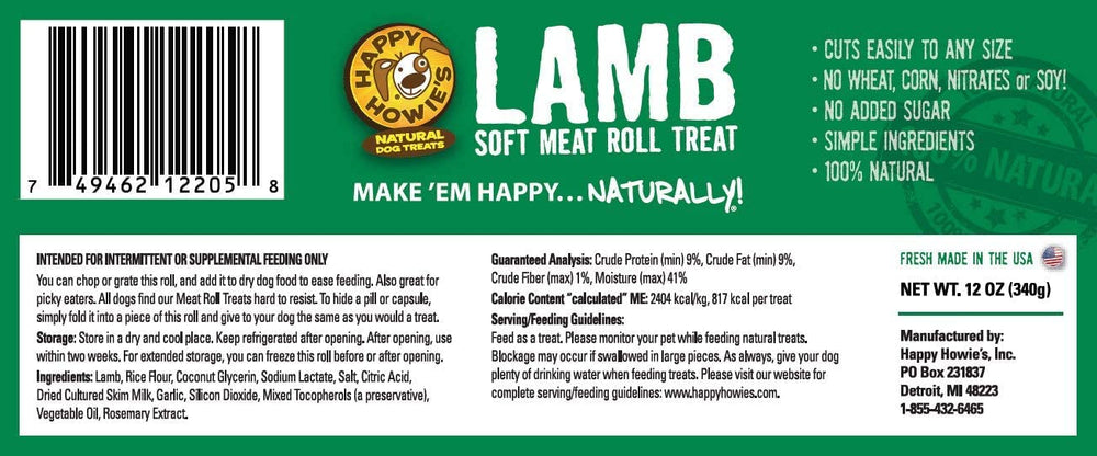 Happy Howie's Soft Meat Roll 6-pack offers cost-efficient, long-lasting treats.