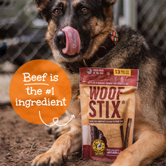 Happy Howie's Woof Stix for all dogs; versatile treat across breeds and sizes.