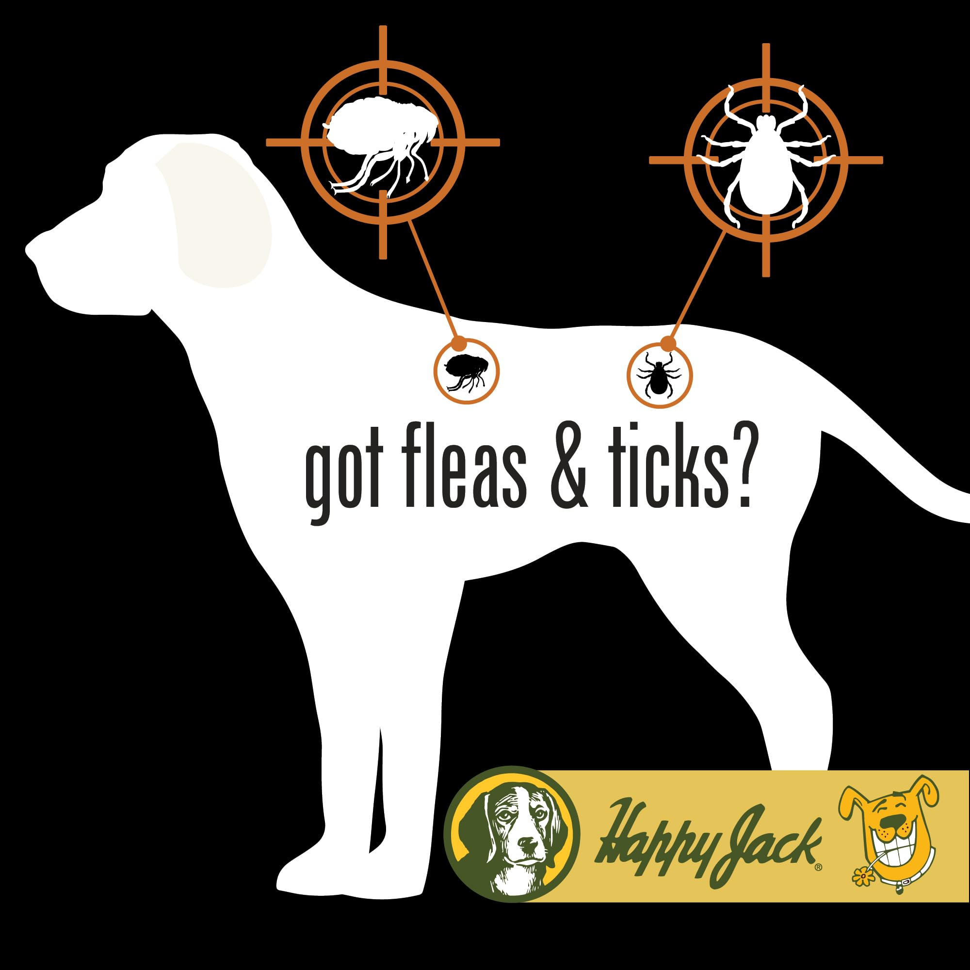 Happy Jack flea tick powder easy to use on dogs over 12 weeks old