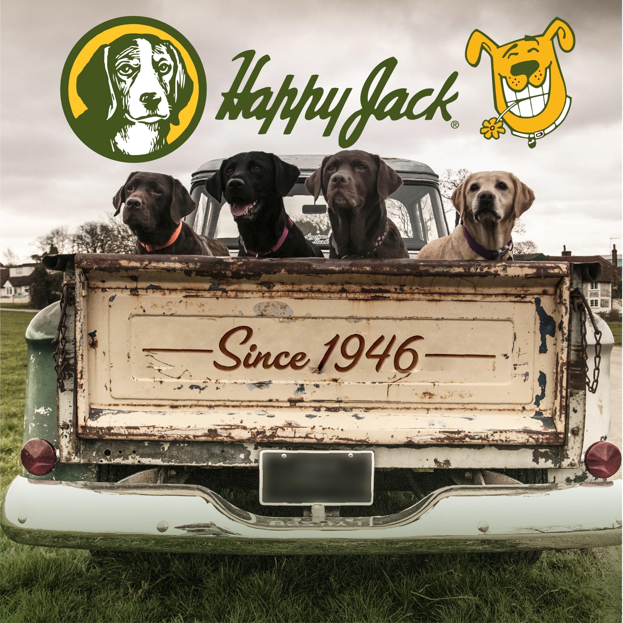 Happy Jack Itch No More USA-made label emphasizes trusted heritage.