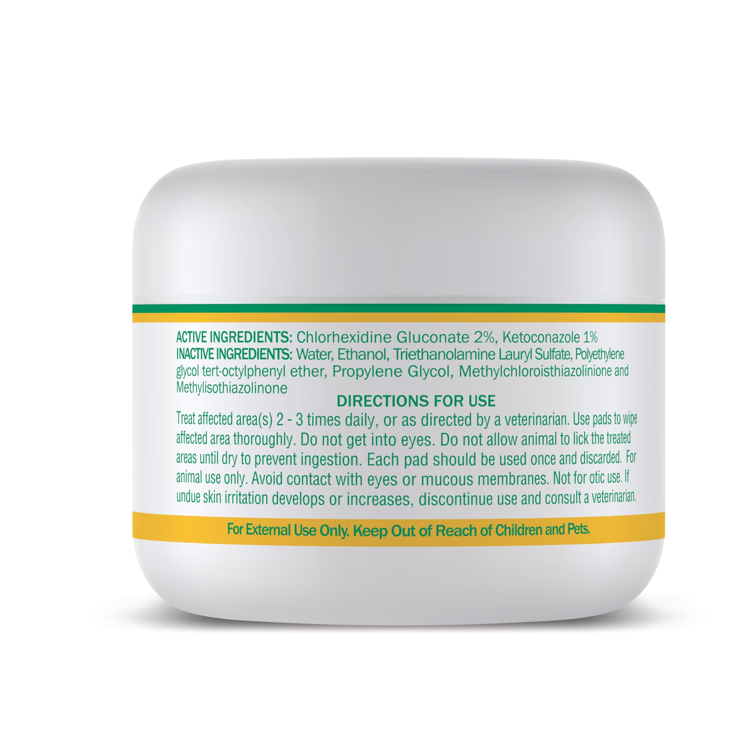 HAPPY JACK KetoHexidine cat ear wipes image for gentle cleansing