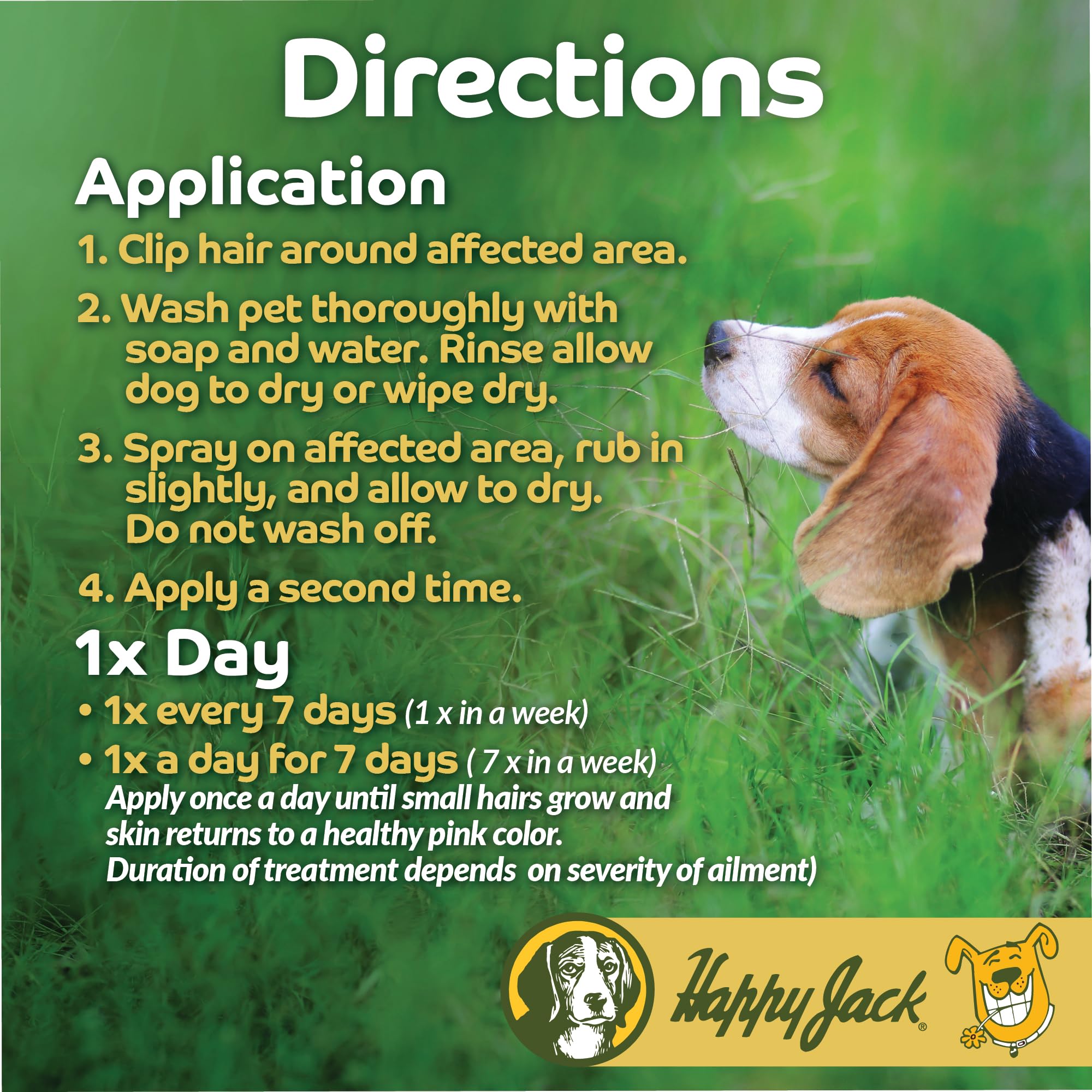 Happy Jack Sardex fast-drying formula dries quickly after application