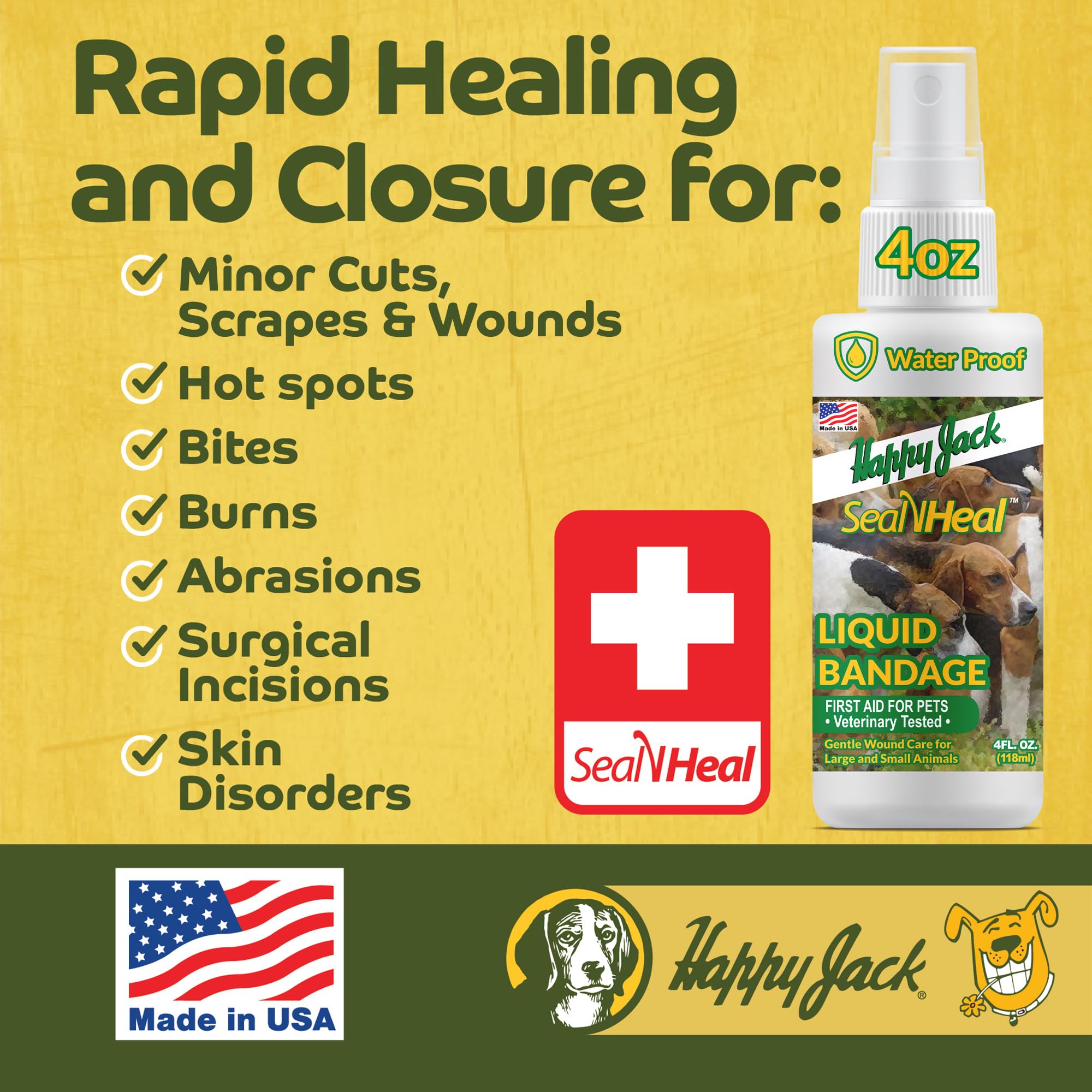 Happy Jack Seal N Heal skin application for minor abrasions on pets