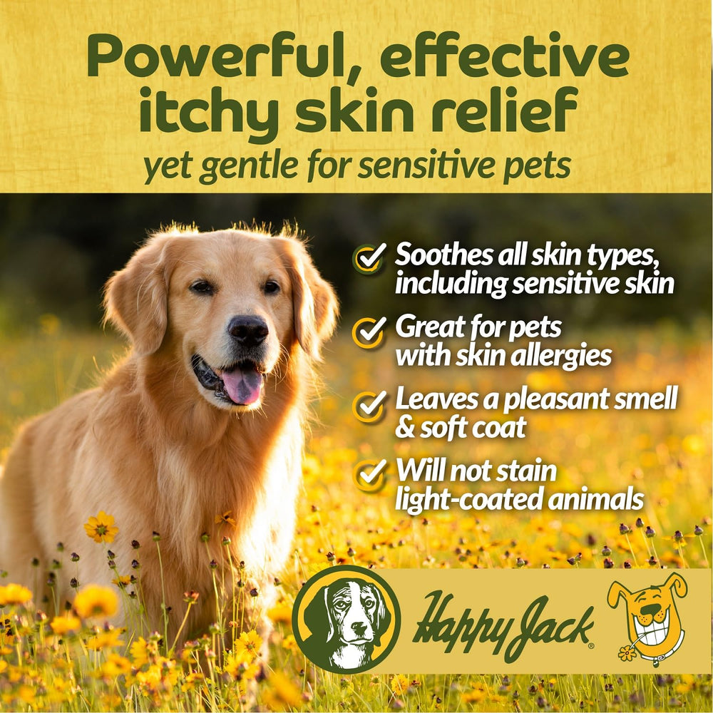 Happy Jack Skin Balm applied to a horse's itchy spots for gentle comfort.