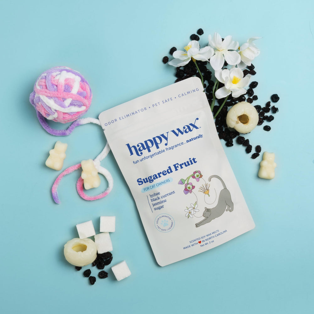 Happy Wax Pet Scents Mix teakwood trails pet pouch creates fresh, pet-friendly ambience