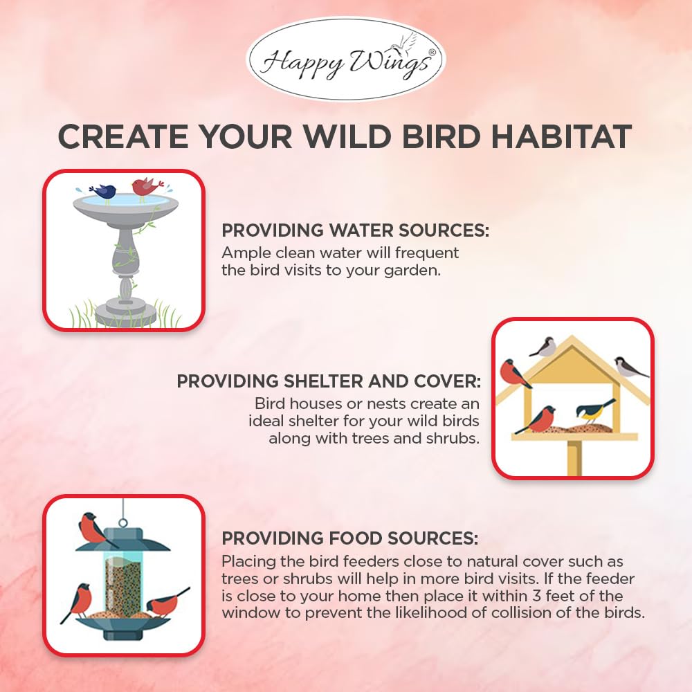 Happy Wings cardinal blend close-up demonstrates attractant variety for colorful backyard visitors