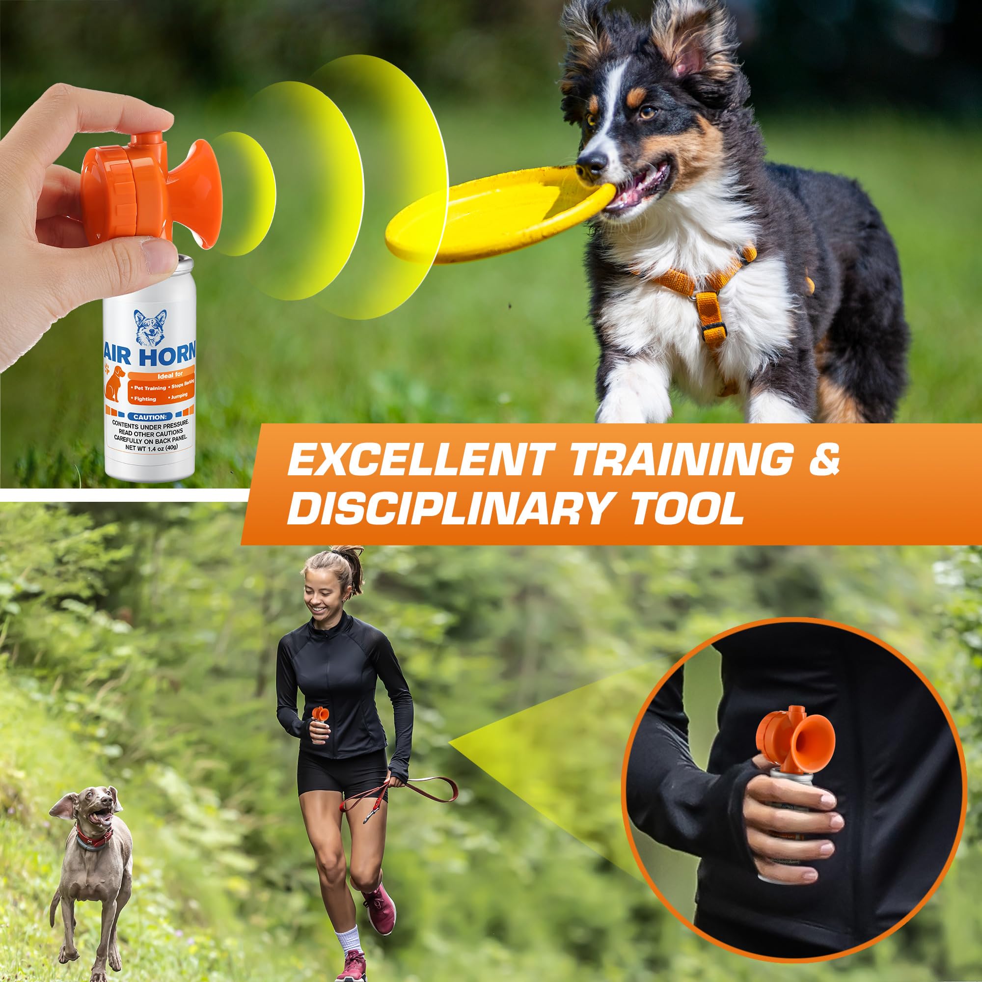HappyAlley Air Horn compact-size fits in hand or pocket for ready use.