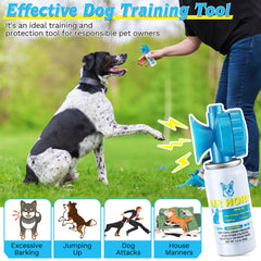 HappyAlley air horn-dog-training-tool illustrates effective behavioral redirection without harm.