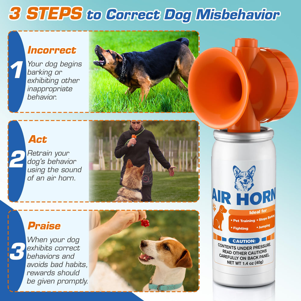 HappyAlley Air Horn outdoors safety scene shows camping and trail protection.