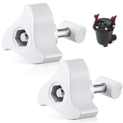 HappyAlley FX6 lid fastener closeup shows secure fit for leak prevention.