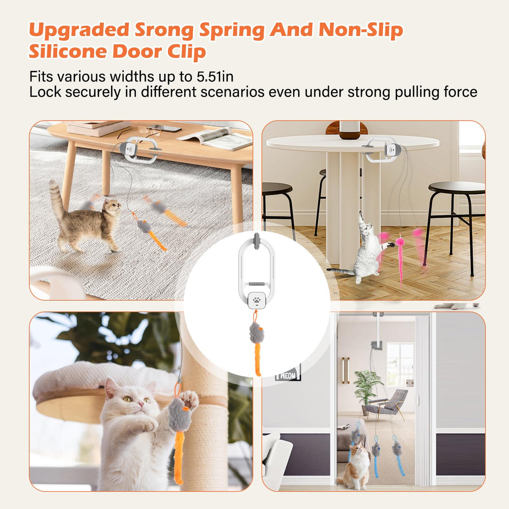 HappyCode Cat Teaser bell image suggests interactive sound cue during play sessions