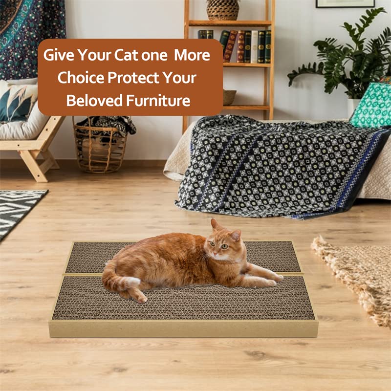 HappyFreeSX cat-enjoying-scratch-area shows a cat using a dedicated pad for scratching.
