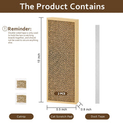 HappyFreeSX splicing cat scratch pad on a door for space-saving indoor play.