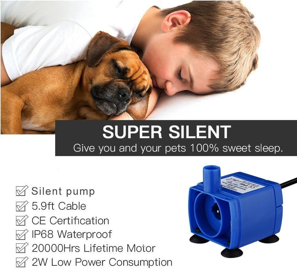 Happypapa replacement pump with adaptor demonstrates easy plug-in setup.
