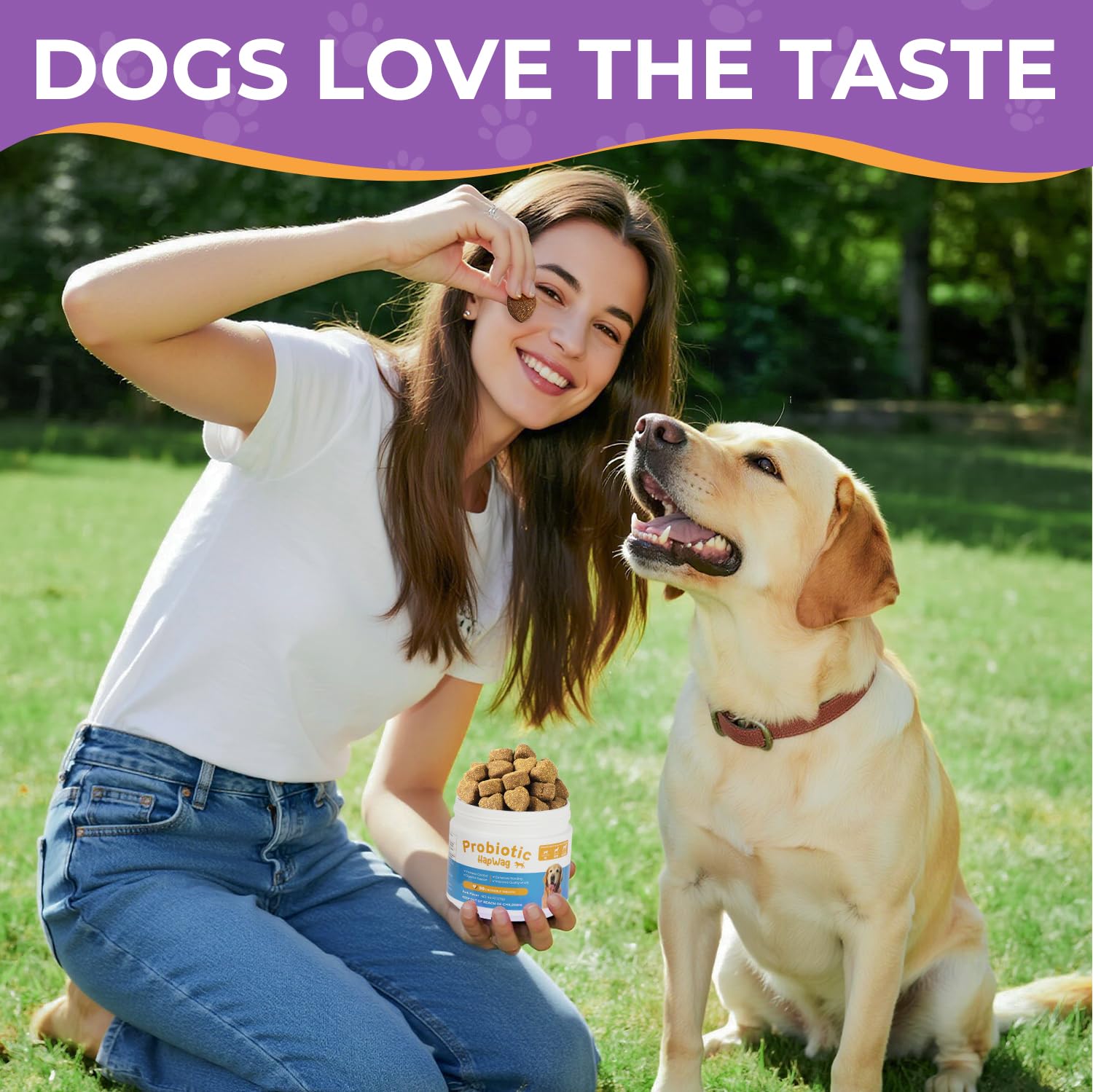 HAPWAG dog allergy relief chews coat glow and health benefits.