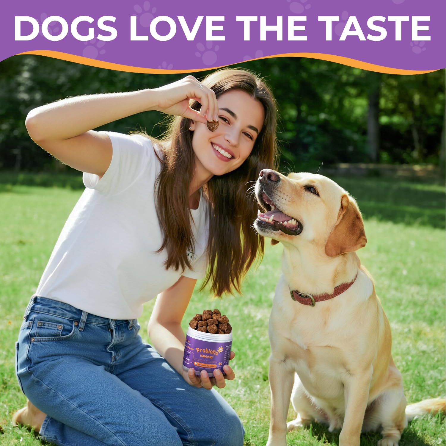 HAPWAG-probiotics-easy-chew-dog-routine: convenient chew for everyday pet care and routine.