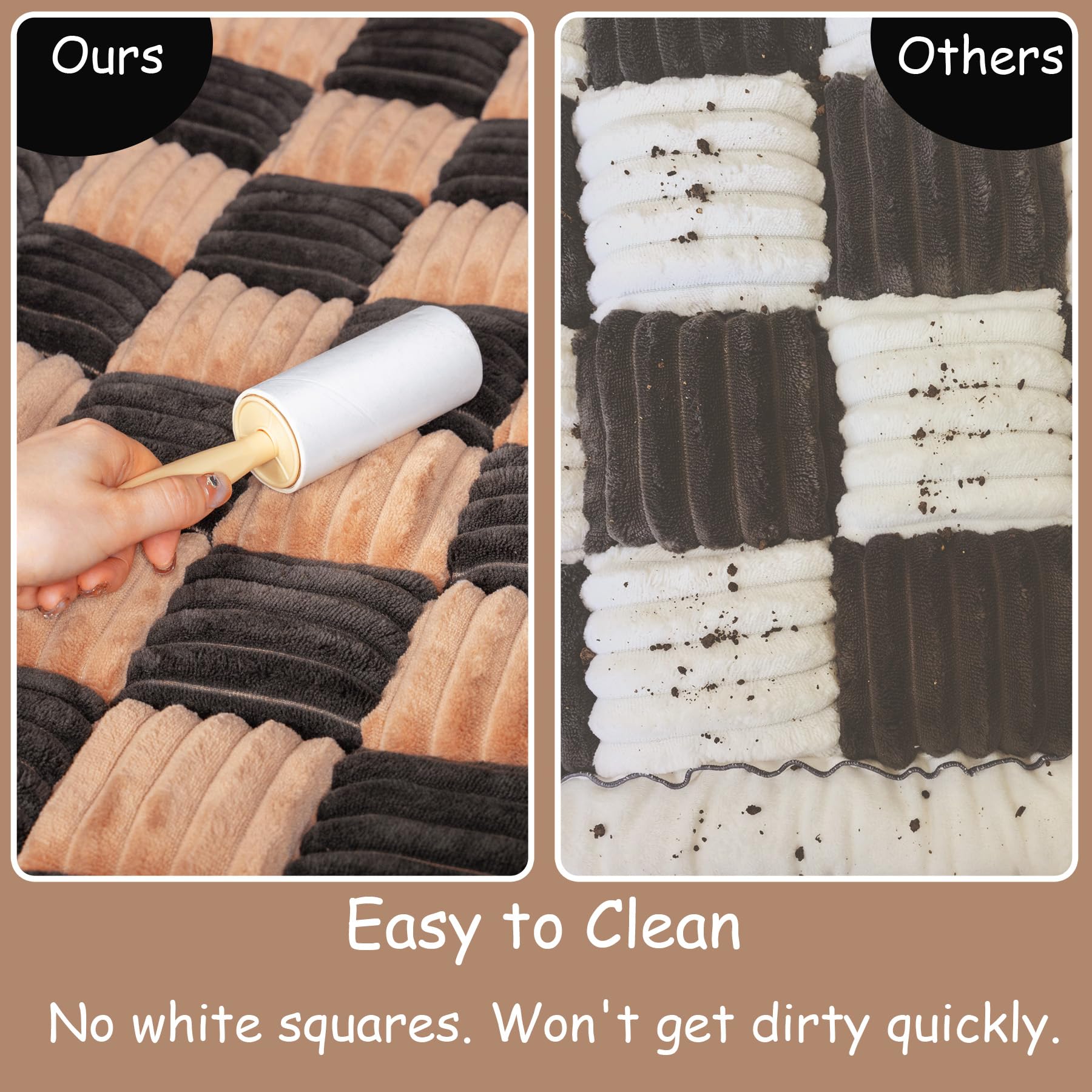 HAPYFOST dog bed plush flannel surface delivers skin-friendly softness.