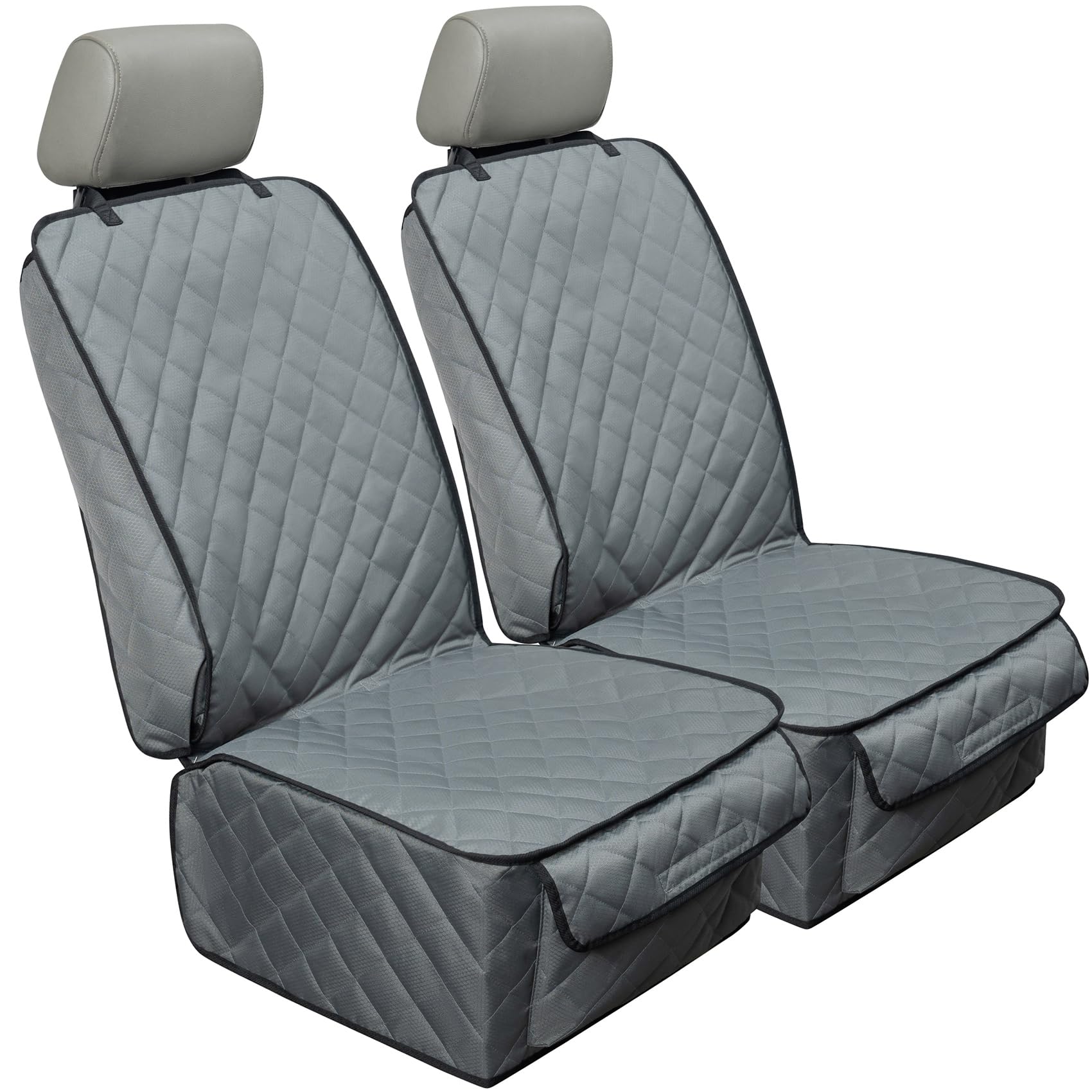 HAPYFOST front-seat cover in grey protects dogs and seats from dirt and paws.