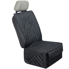 HAPYFOST waterproof front seat cover with side flaps protects seats during dog travel