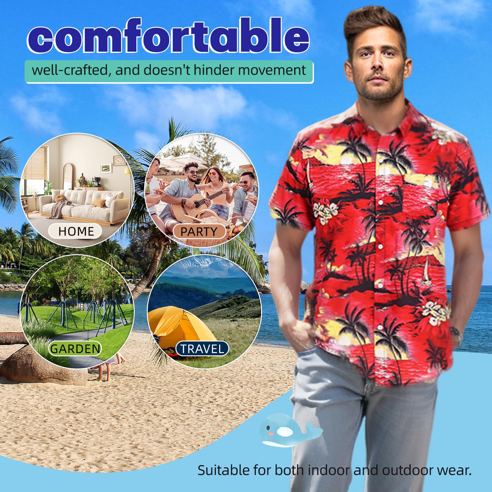 Harbyel dog shirt layering piece adds warmth on cool mornings.