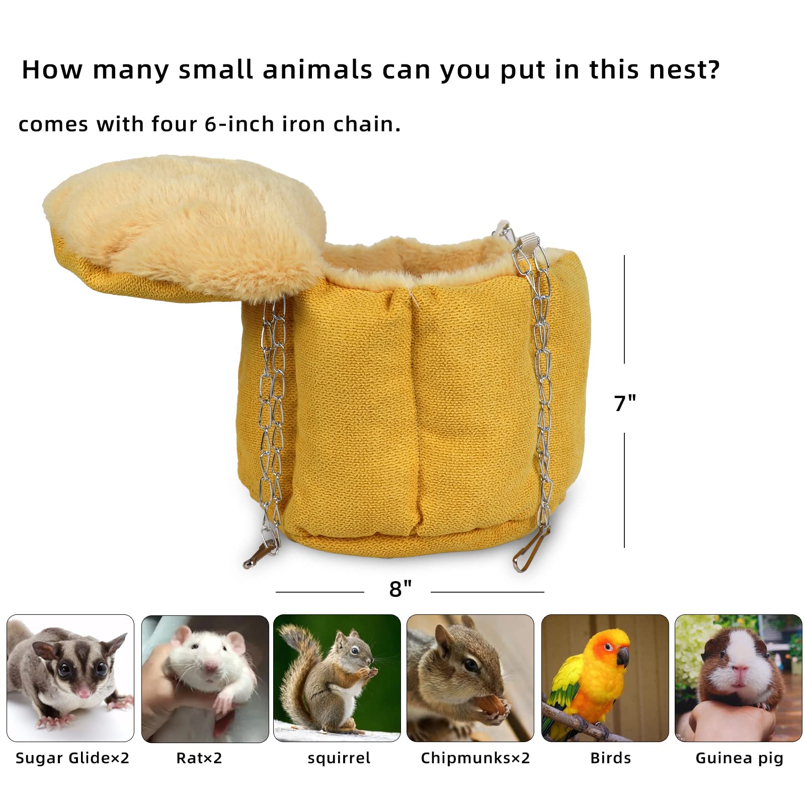 HardcorePet rat bed in cage with secure mounting for a stable resting spot