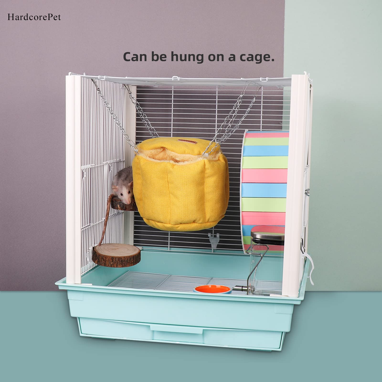 HardcorePet sugar glider hammock warm hanging nest for playful climbers