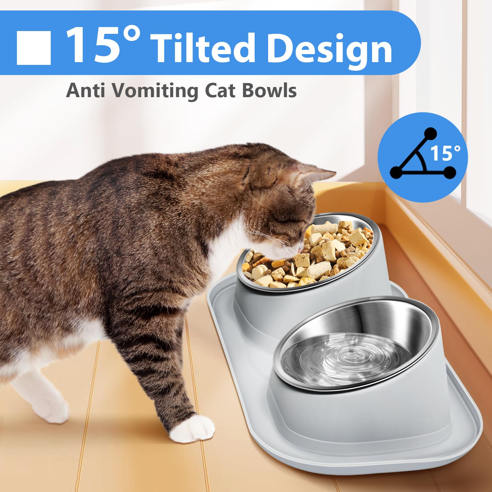 Harhana Ant Away anti-slip base keeps the stand steady during mealtimes.