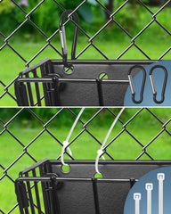 Harhana Bunny Hay Holder mounted to cage for neat, accessible feeding