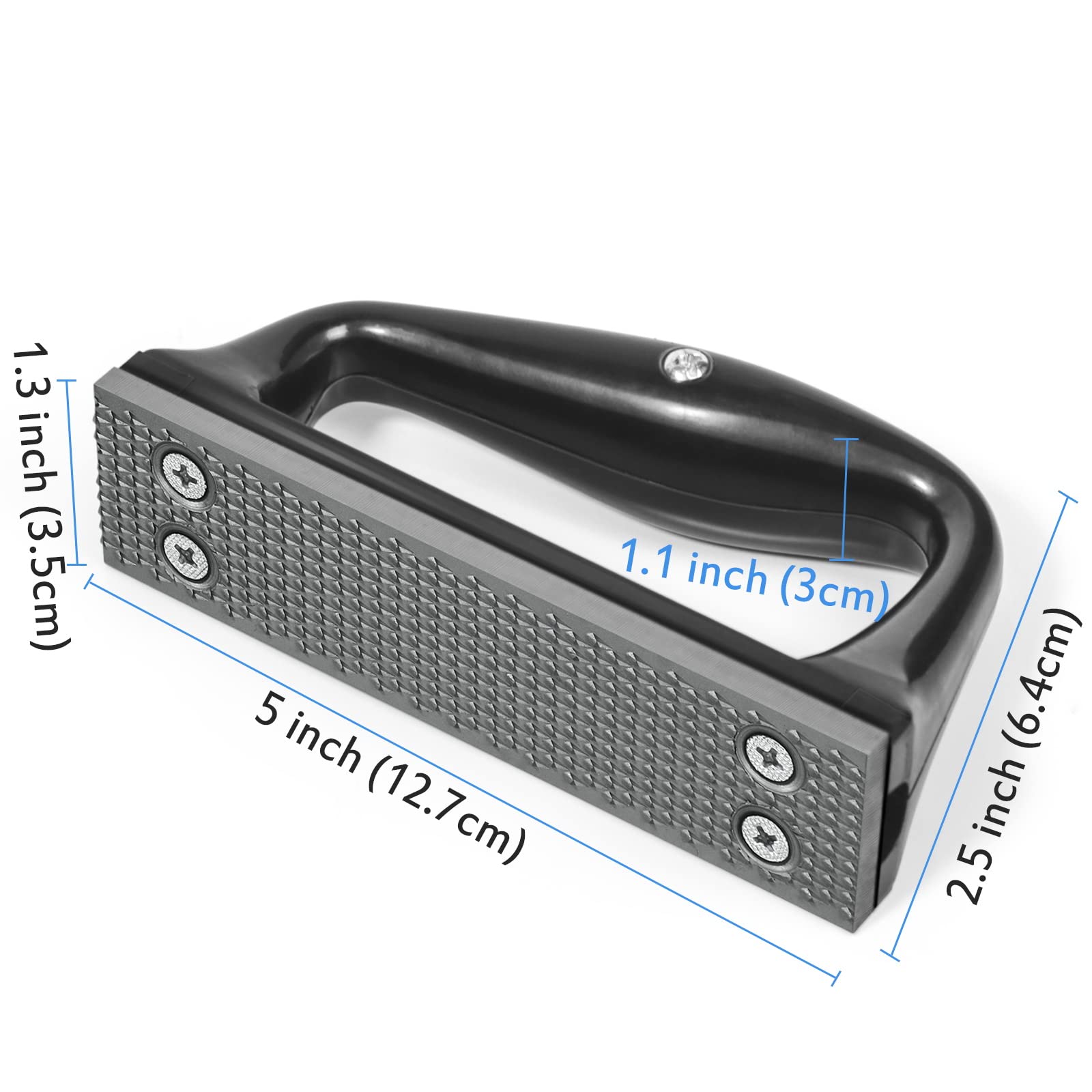 Harhana rasp features stainless steel teeth for aggressive, fast hoof shaping.