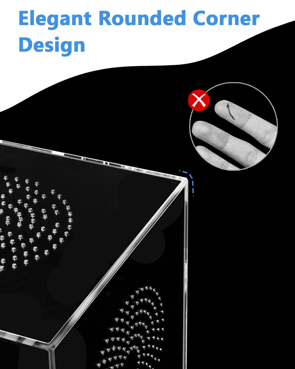 Harhana Jumping Spider Enclosure clear acrylic panel for distortion-free observation