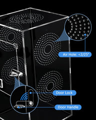Harhana Jumping Spider Enclosure top view illustrating interior space