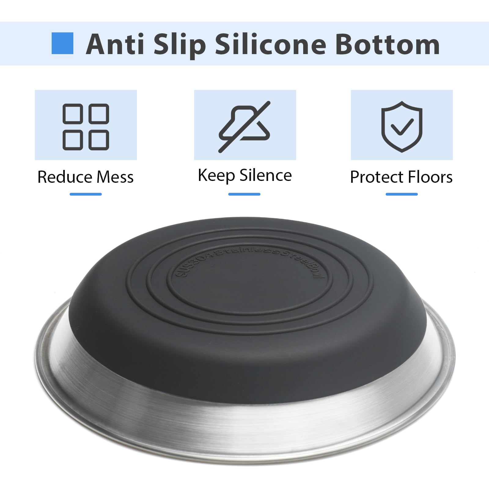 Harhana easy-clean stainless steel bowls speed up kitchen cleanup after feeding.
