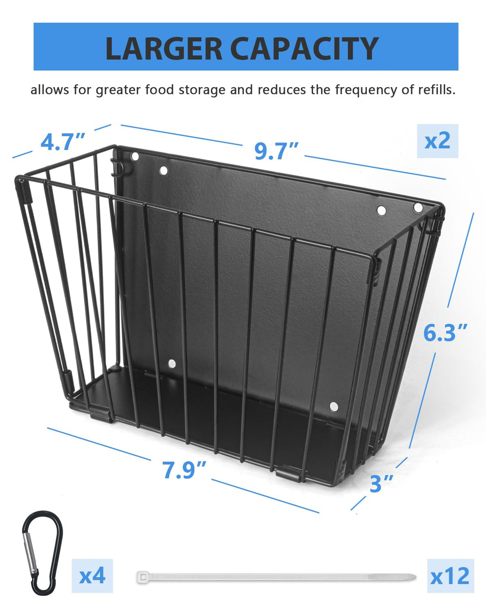 Harhana Rabbit Hay Feeder folding design demonstrates easy storage when not in use