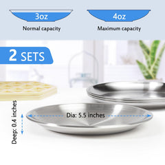Harhana 2-set pack keeps food and water bowls ready for kittens and trips