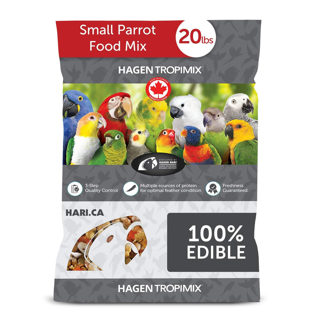 Hari Hagen Tropimix bag front showing premium ingredients for balanced nutrition