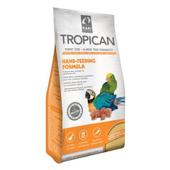 Hari Tropican baby bird formula bag showing easy-to-mix hand-feeding nutrition for chicks