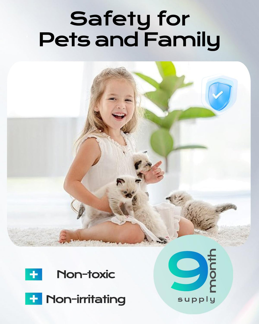 Harich CurLife N60 deodorizer being placed in litter box drawer for easy replacement.