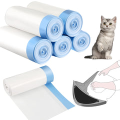 Harloon 100-count cat litter liner pack assembly for efficient waste disposal.