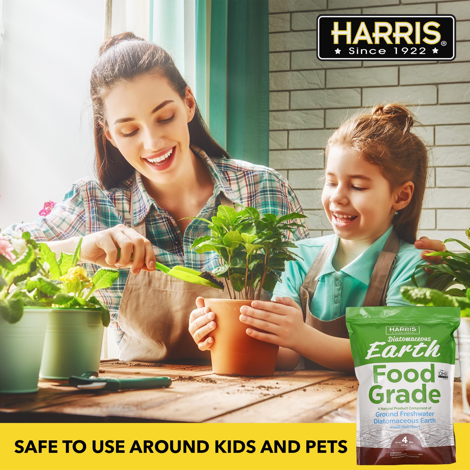 Harris Diatomaceous Earth is US-sourced and packaged, ensuring consistent quality.