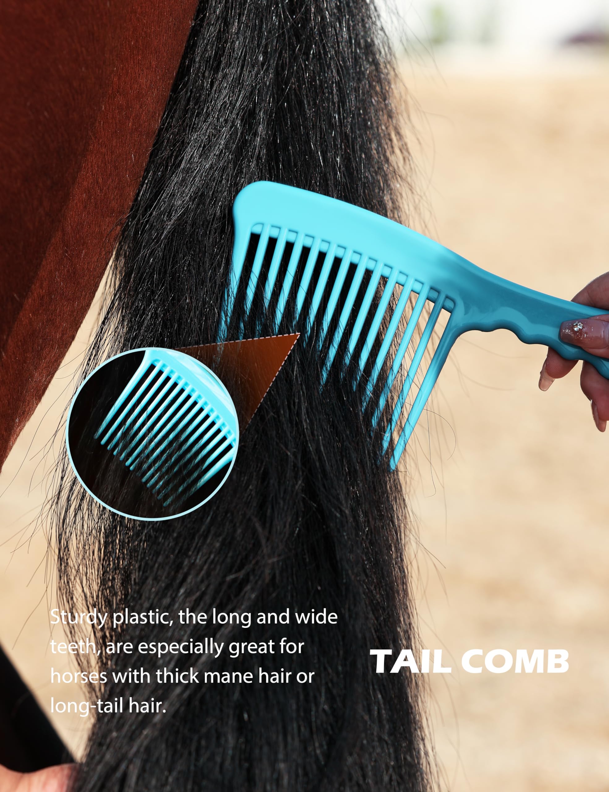 Harrison Howard hoof pick helps safely inspect and clean hooves.