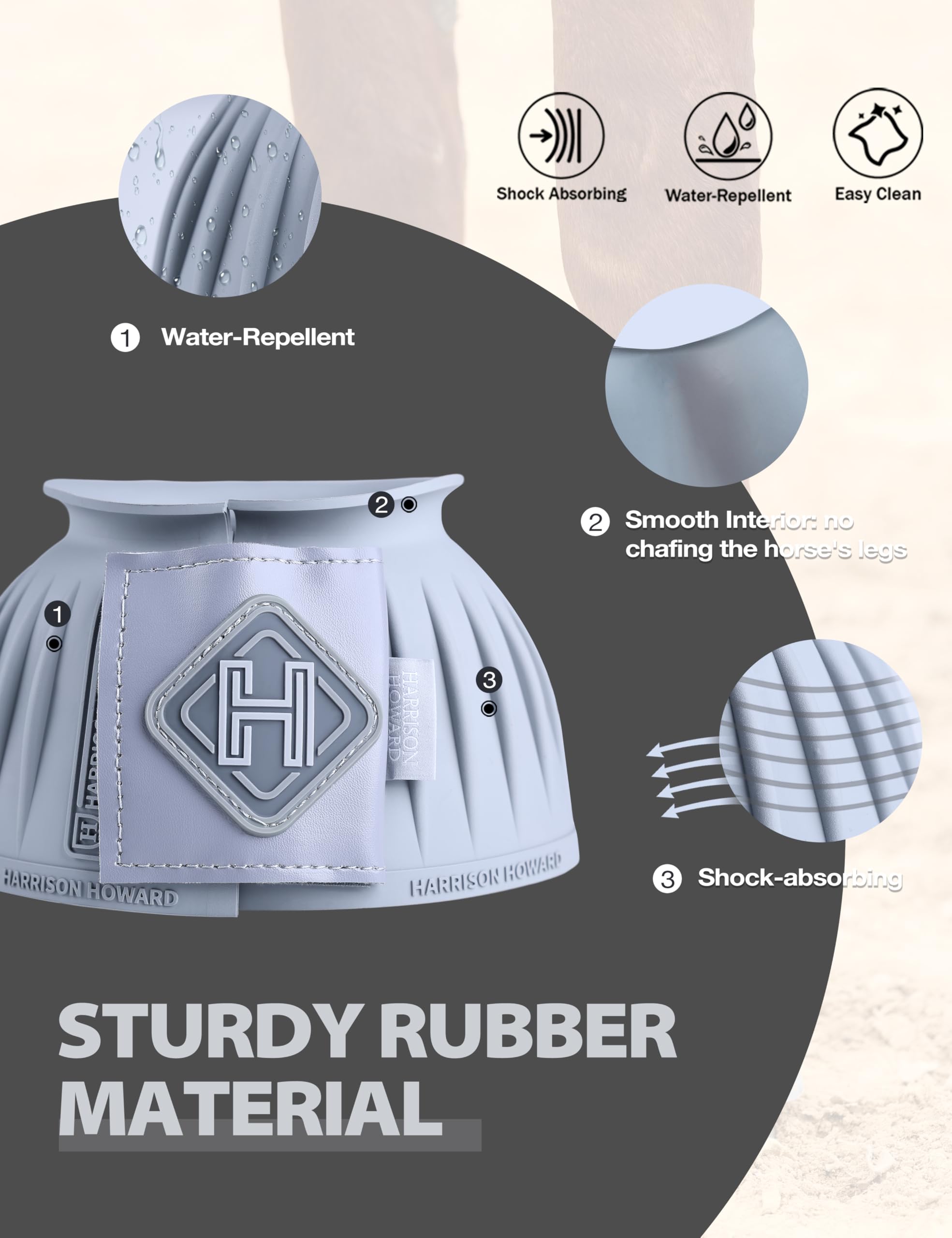 Harrison Howard interior smooth lining enhances comfort during rides
