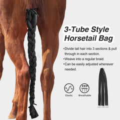 Harrison Howard tail bag dirt protection image emphasizes keeping tail clean and off ground