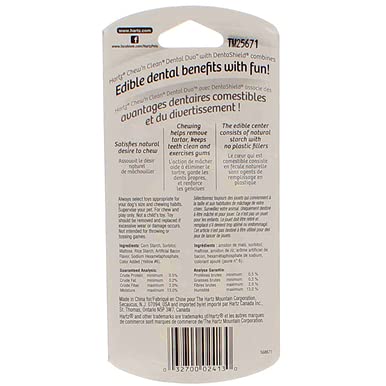Hartz Chew N Clean Dental Duo 9-pack offers value for small breeds.