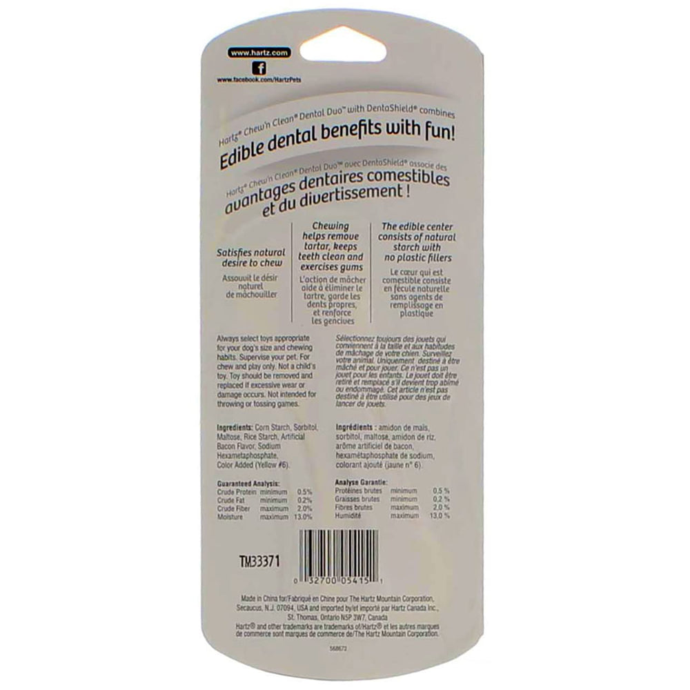 Durable nylon shell of Hartz Dental Duo for long-lasting chewing