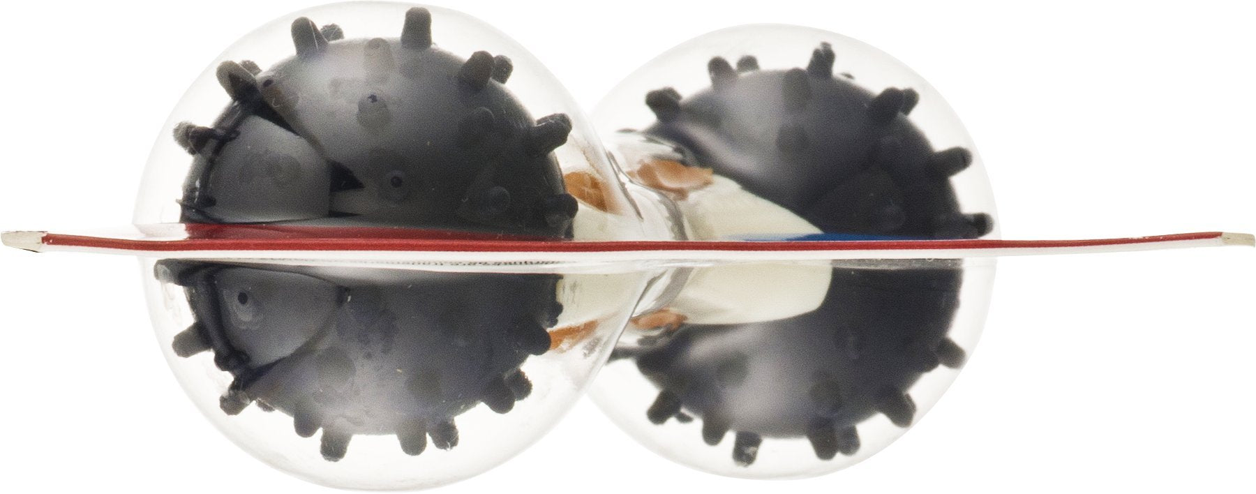 Hartz Chew N Clean multi-texture ball demonstrates durability for mild to moderate chewers and dental play