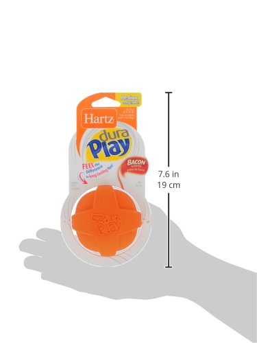 Hartz DuraPlay bacon toy suits seniors and teething puppies.