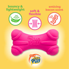 Hartz DuraPlay boomerang squeaker toy supports chase games and bonding.